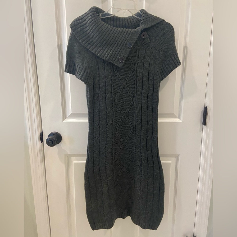Gray Sweater Dress by Pink Rose Size M (EUC)